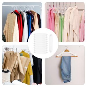 Uonlytech 50pcs Foam Padded for Hangers Clothing Hanger Sleeve Clothing Protectors Sponge Cases Shoulder Hanger Covers for Hanging Dresses Sweaters Suits White