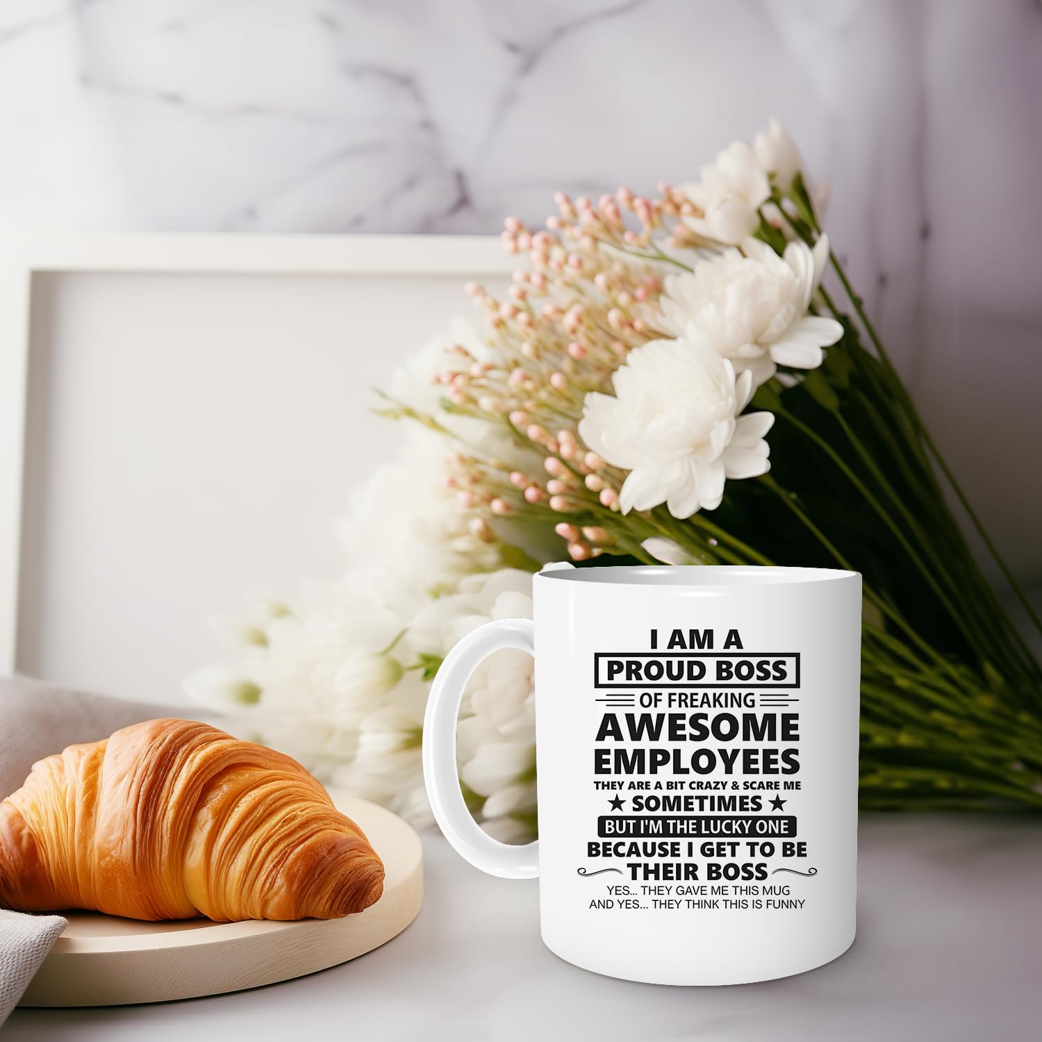 uinwk Boss Coffee Mug,Best Boss Gifts For Women Men,Boss Appreciation Gift,Boss Day Gifts,I Am A Proud Boss Coffee Mug 11oz