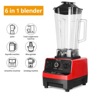 Professional Blender, Smoothie Blender, Fruit Juicer, 1500W High Power Home and Commercial Blender, Blender for kitchen 2500ml for Crushing Ice, Frozen Dessert, Fruit