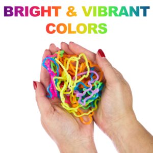 Expressions 48pc Shaped Gummie Bracelets - Bulk Pack Bright Colored Shaped Rubberband Bracelets | Bracelet Rubber Bands Kit, Rubber Bracelets For Kids & Kids Party Favors, Colored Rubber Bands