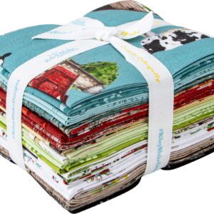 Tara Reed Spring Barn Quilts 18 Fat Quarters Riley Blake Designs FQ-14330-18