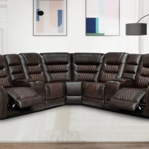 Kingway Sofas, 2 Recliner Seat, Brown