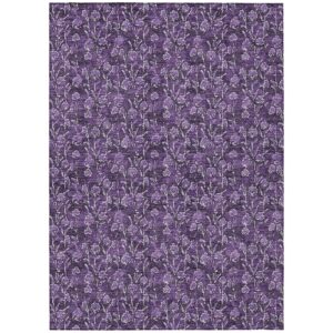 addison rugs chantille acn692 purple 3' x 5' indoor outdoor area rug, easy clean, machine washable, non shedding, bedroom, entry, living room, dining room, kitchen, patio rug