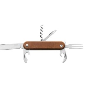 MKM Maniago Knife Makers MALGA 6 V2 with MagnaCut Steel, Pocket Knife and Multi Tool, 6 Tools in 1, CPM-MagnaCut Primary Blade, Slip Joint, Made in Italy (Natural Micarta)