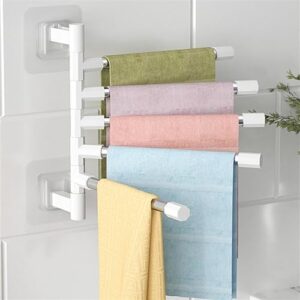 Towel Rack Bathroom Accessories Sets Kitchen Wall Shelf Without Drilling Mounted Organizers Storage Stainless Bath Shelves (Color : Seven Shots)