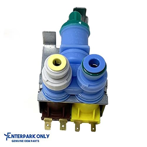 (WP12544124 Valve Enterpark) WP12544124 (IMV-124, K-77198) New Robertshaw Produced for Whirlpool Refrigerator Water Valve Replacement Part WP12544124 AP6005465 PS11738514 12544118…