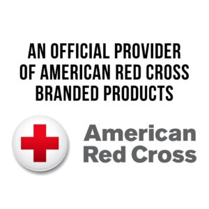 American Red Cross Officially Licensed Product, First Aid Concepts Basic Emergency Preparedness Starter Kit, 12 Hour Survival Supplies for 1 Person, Water, Phone Charger, Blanket, Food