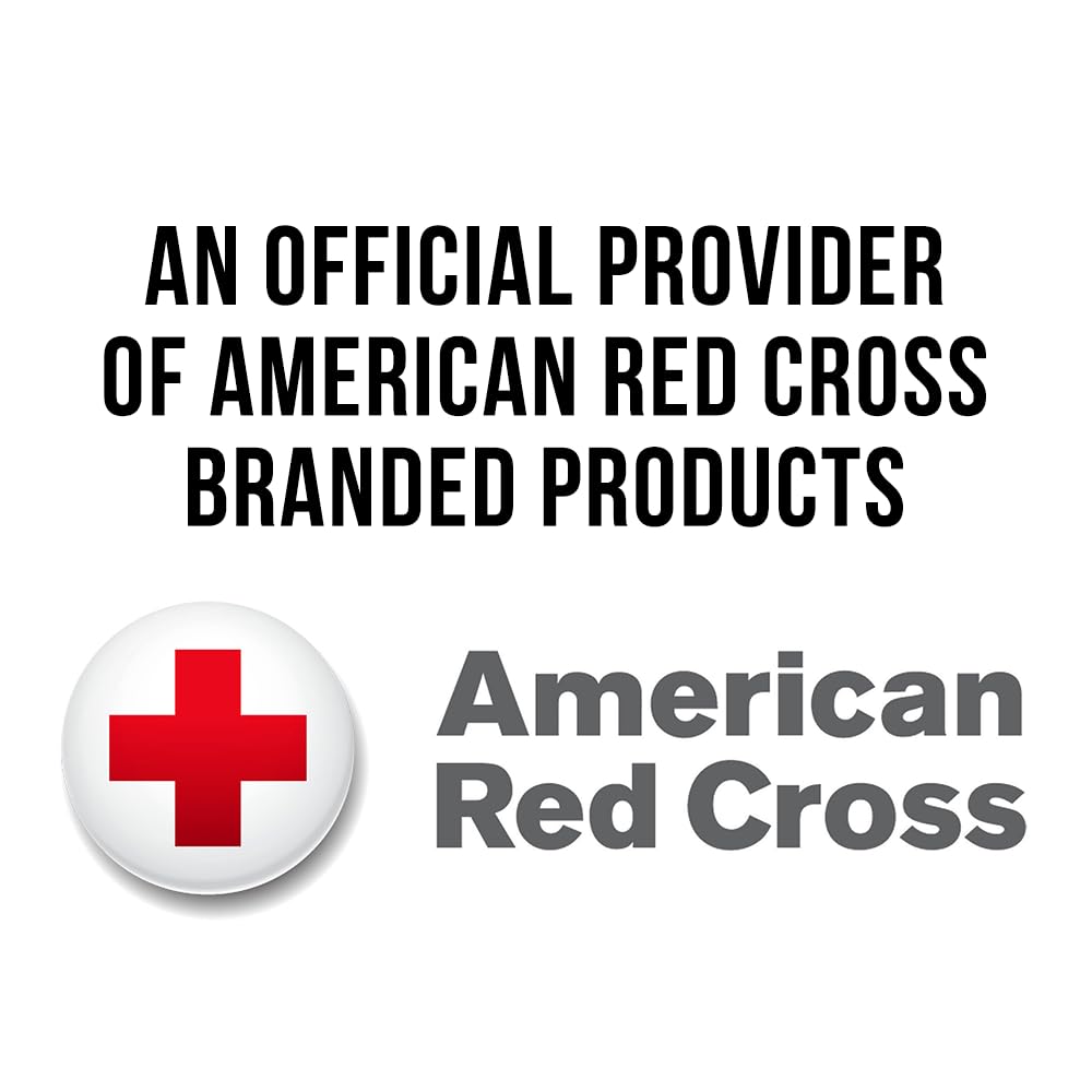 American Red Cross Officially Licensed Product, First Aid Concepts Basic Emergency Preparedness Starter Kit, 12 Hour Survival Supplies for 1 Person, Water, Phone Charger, Blanket, Food