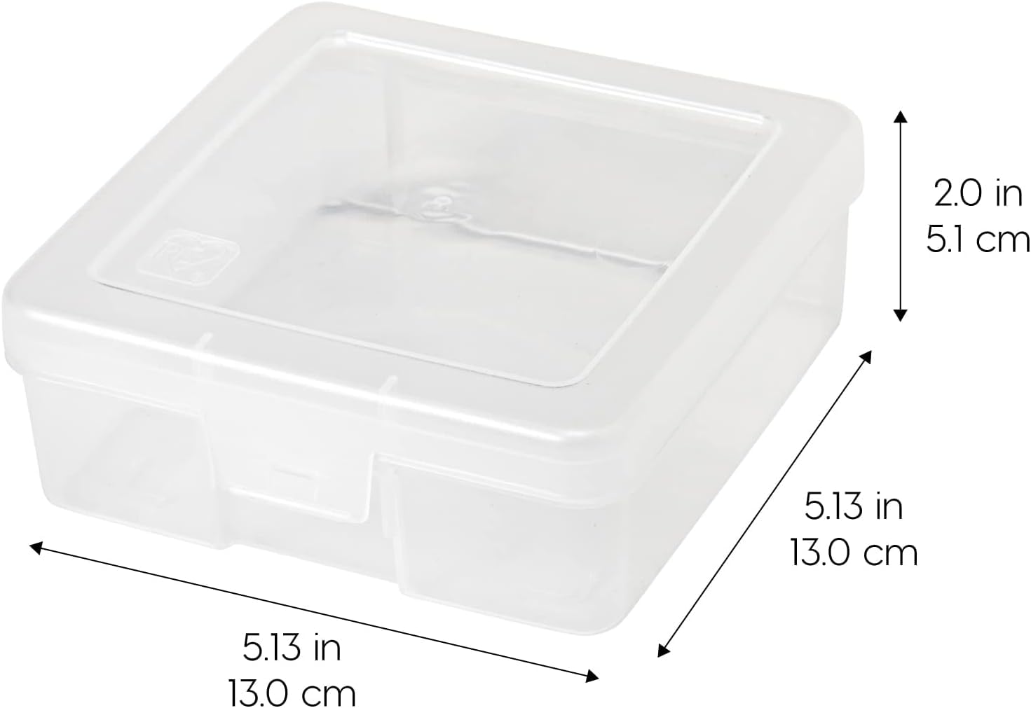 Party Club of America 12 Pack Small Clear Plastic Storage Boxes with Lids, Craft Jewelry Life Item Organizer for Puzzles, Pens, Rings, Needle and Thread, Nail Polish, Remote Controls