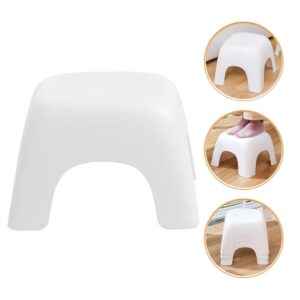 ibasenice Plastic Low Square Stool - 1pc Square Low Stool Sofa Stool Small Coffee Table Stool Bed Side Step Stool Foot Rest Stools Toilet Stool Squat for Seniors Adult and Kid