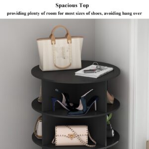 Gyfimoie Rotating Shoe Rack, 6-Tier Spinning Shoe Rack Tower, Free Standing 360°Revolving Shoe Storage Organizer Lazy Susan Shoe Rack for Entryway Living Room Hallway