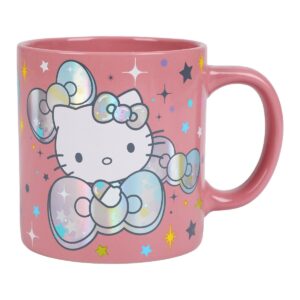 sanrio hello kitty holographic effect character 16 ounce ceramic mug