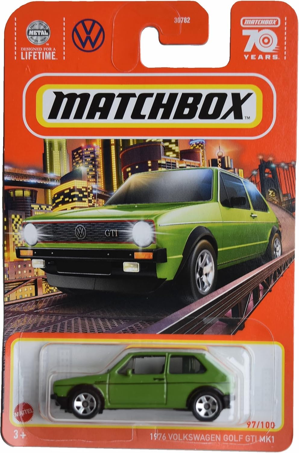 Matchbox 1976 Volkswagen Golf GTI MK1, Green 97/100