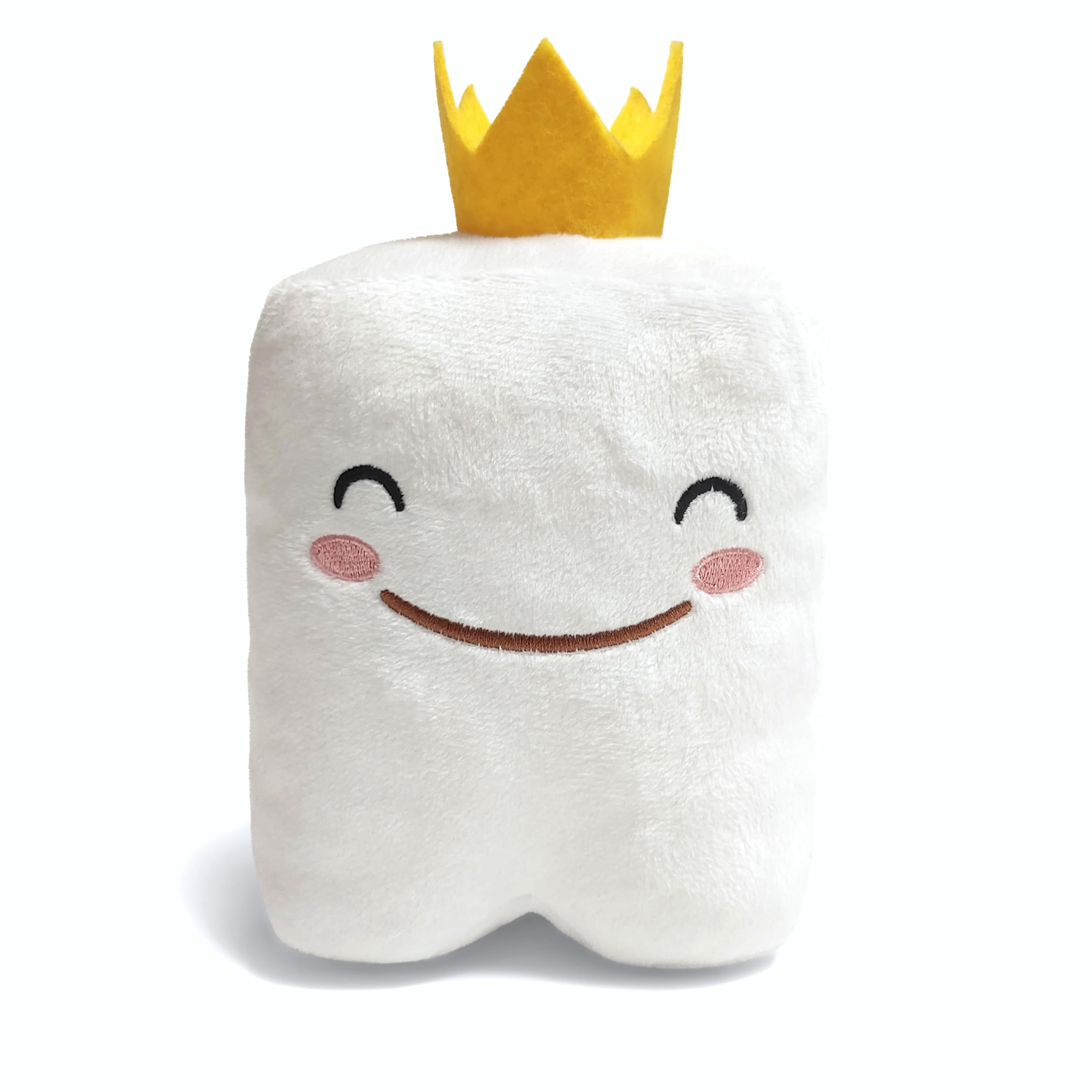 6" Tooth Fairy Pillow with Back Pocket - Soft Plush Stuffed Animal Toy for Kids, Boy or Girl - Squishable Holder