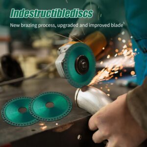 Indestructible Disc 2.0 - Cut Everything in Seconds, 2024 Upgrade Indestructible Disc for Angle Grinder 7/8 inch, 4 inch Circular Saw Blades for Ceramic Tile Glass Metal Wood Cutting (3 Pack)