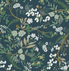 guvana floral peel and stick wallpaper leaf wallpaper green leaves contact paper flowers self adhesive wallpaper diy removable contact paper vintage wallpaper for bedroom livering decor 118"x16.2"