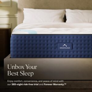 DreamCloud Premier 13" Full Mattress - Luxury Gel Memory Foam - 365 Night Trial - Premium Pressure-Relieving Layers - Forever Warranty - CertiPUR-US® Certified