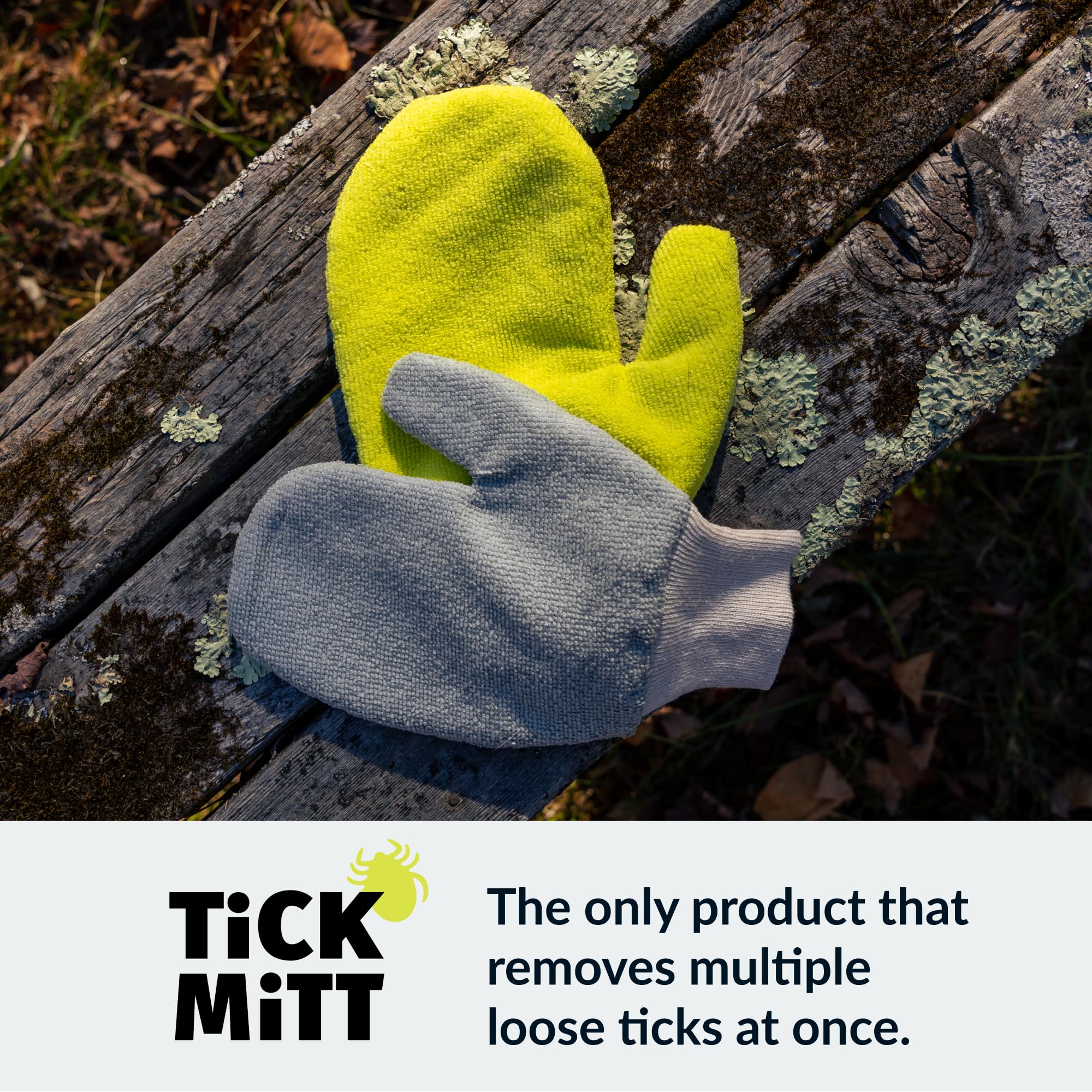 TiCK MiTT Yellow Tick Defense Glove - Protective Tool for Humans and Pets - Safely Handle Ticks with Ease - Durable, Comfortable, and Easy to Use Tick Management Glove