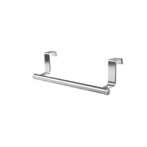 purzen wall mounted towel rack, stainless steel towel bar, anti-rust opening towel rack with hook, suitable for bathroom, kitchen,silver,s