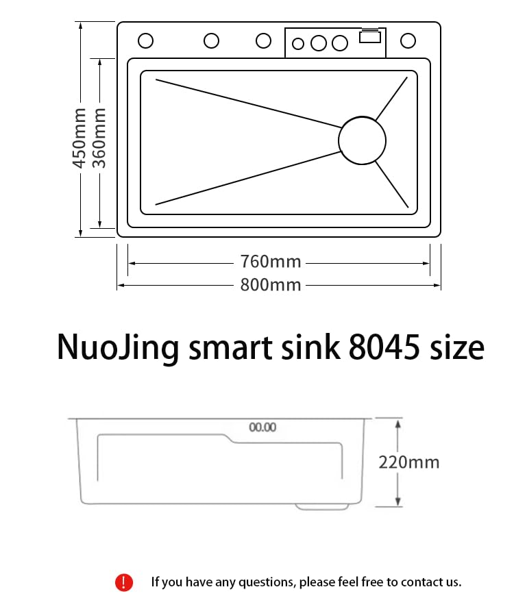 Premium 31.5 * 17.7 in Waterfall Sink - Drop In Workstation, 304 Stainless Steel Smart Sink Black Kitchen Sink, Nano Coating, Experience the Perfect blend of Aesthetics, Durability, Versatility