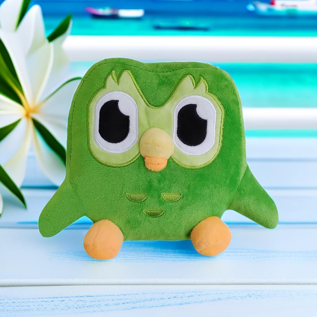 2024 New Love Green Owl Plush Stuffed Can Green Plush Toy Animal Soft Pillow Gifts for Kids, Fans and Cartoon Lovers