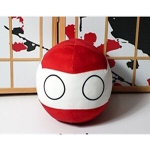 GANGKJDS Poland Countryball Ball Plush National Ball States United Poland Switzerland Netherlands Poland Ball Flag Pendant Pillow 20cm(7.9 inches) (Color : Latvia, Size : 9cm)