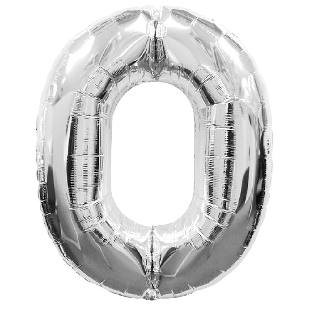 AFTERLOON® 2024 Balloons New Year 40 Inch Chrome Glossy Silver (Bold) Foil Helium Floating Jumbo Digital Number 4 pcs (Premium Quality), for GRAD Graduation Party Decorations Class of 2 0 2 4