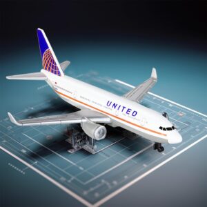 Sky Trek Model Airplanes United Airplane Airlines Plane Aircraft Model for Display Collection and Gifts