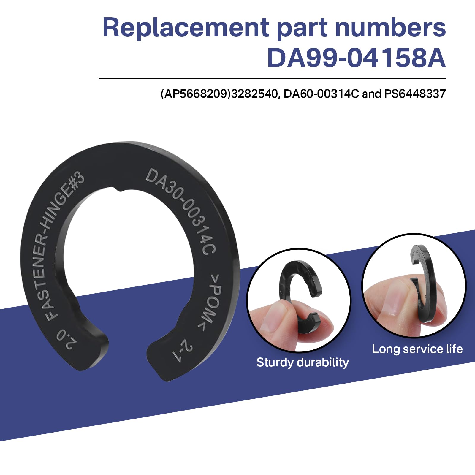 Sthovd Upgraded DA99-04158A Hinge Shim Refrigerator Door Height Adjustment Kits Replacement for Samsung 3282540, DA60-00314C, PS6448337 AP5668209,Easy to Install 4 Pcs