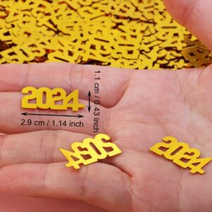 ONLYKXY New Year Table Confetti Glitter Table Decor Confetti Sprinkles Confetti Decoration for New Years Eve Party Confetti Foil Theme Thanks Giving Scatter Bless Confetti (2024, Golden)