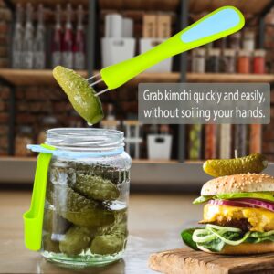 Pickle Fork 2 Pack olive spoon and pickle fork Grabber Tool, Pickle Picker for the jar, Kitchen gadget to remove pickles or olives from jar