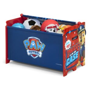 Delta Children PAW Patrol Toy Box Toy Box with Retractable Fabric Top, Blue