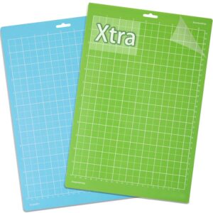 lopasa cutting mat for cricut joy xtra, 8.5x12 standard grip & light grip cutting mats set, joy extra accessories and supplies adheisive mat (2 sheets)