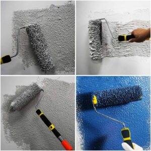 XWADJCD 9 Inch Drywall Compound Roller, Drywall Texture Roller Brush, Suitable for Covering Wall and Ceiling Surfaces