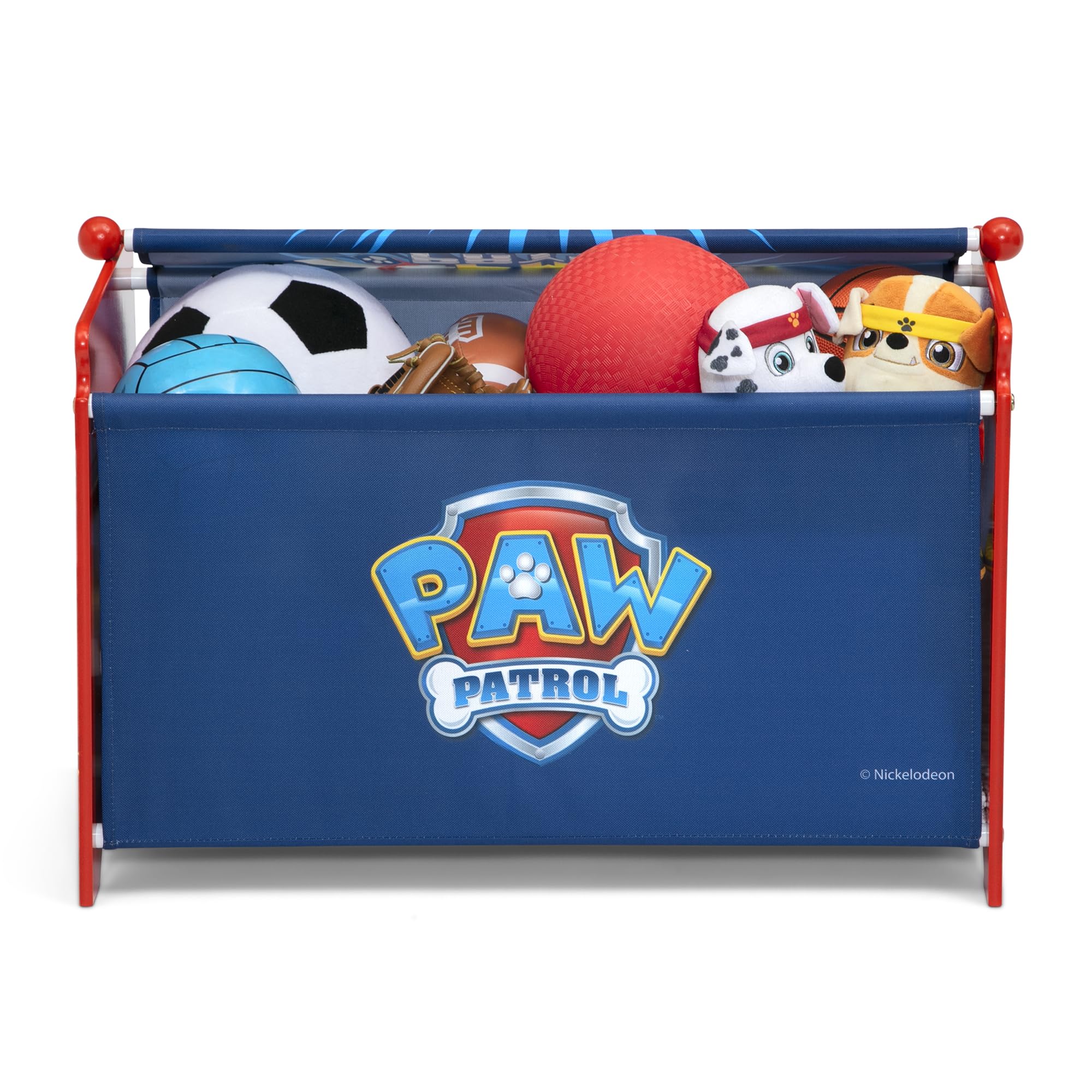 Delta Children PAW Patrol Toy Box Toy Box with Retractable Fabric Top, Blue