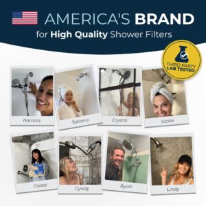 HammerHead Showers® ALL METAL Shower Head Filter Replacement Cartridge – High Output KDF Shower Filter, Targets Chlorine and Heavy Metals – (1 Pack)