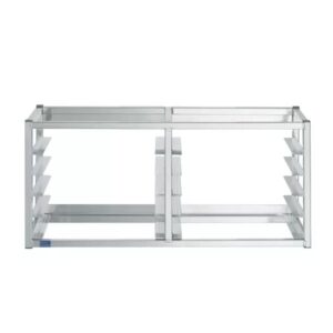 Express KitchQuip WALL MOUNTED SHEET BUN PAN RACK - FITS 10 HALF PANS - 40" X 13" X 18" | ALUMINIUM | NSF