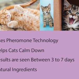 Adjustable Collar with Powerfull pheromones for Cats, relieves Anxiety, Brings Calm and Reduces Stress in Your pet for 30 Days, 1 Unit FEROGATOS