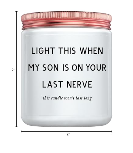 Daughter in Law Gifts - Best Birthday Christmas Mothers Day Gifts for Daughter in Law from Mother in Law or Father in Law - Funny Future Daughter in Law Sons Girlfriend Adult Candle Women Gift