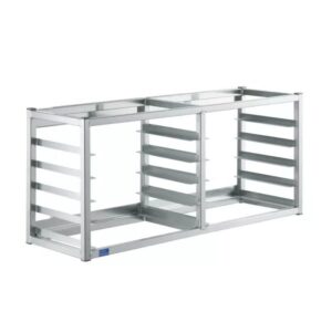 Express KitchQuip WALL MOUNTED SHEET BUN PAN RACK - FITS 10 HALF PANS - 40" X 13" X 18" | ALUMINIUM | NSF