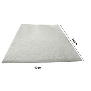 NEREIDS NET Safe Comfortable Nursery Rugs Soft Plush Carpet Non-Slip Polyester Material Kids Girls Rectangular Rug for Living Room Bedroom Fluffy White