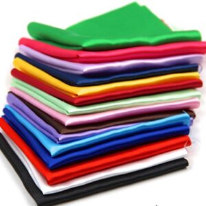 longshine-us 25pcs 12 x 12 Inch Premium Solids Pack Precut Solids Silk Fabric Squares Fabric Bundles for Sewing Quilt DIY Quilting Beginners