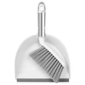 zehrai small broom and dustpan set, dustpan and brush set, small brush and dustpan set, hand broom and dustpan set, mini handheld dustpan with home, desktop, kitchen, pet