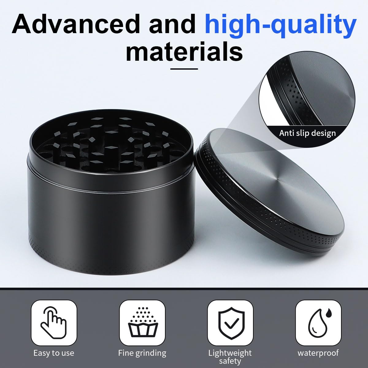 Grinder - 2.5inches For Spice Grinder (Black)