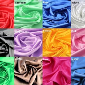 longshine-us 25pcs 12 x 12 Inch Premium Solids Pack Precut Solids Silk Fabric Squares Fabric Bundles for Sewing Quilt DIY Quilting Beginners