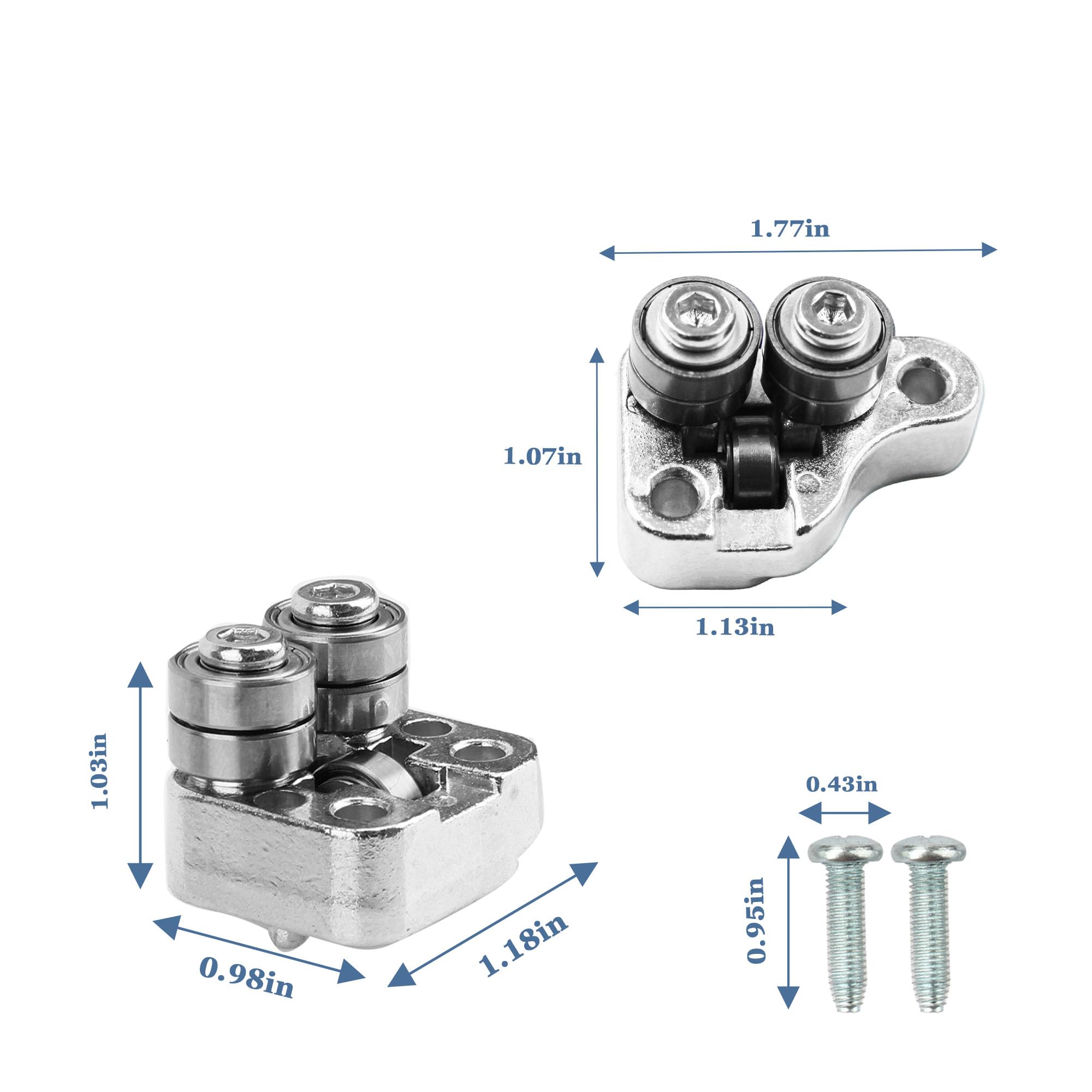 42-28-0015 42-28-0025 Front Rear Guide Roller Kit For Milwaukee Deep Cut Band Saw 2729-22, 2729-20, 2729-21, 6232-20, 6238-20 (42-28-0015 42-28-0025 Front Rear Guide Roller Kit)