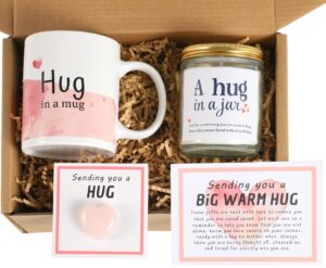 lesen sending hugs care package gifts for women,get well soon grief gifts box for friends,feel better comfort sympathy thinking of you gifts basket