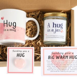 LESEN Sending Hugs Care Package Gifts for Women,Get Well Soon Grief Gifts Box for Friends,Feel Better Comfort Sympathy Thinking of You Gifts Basket