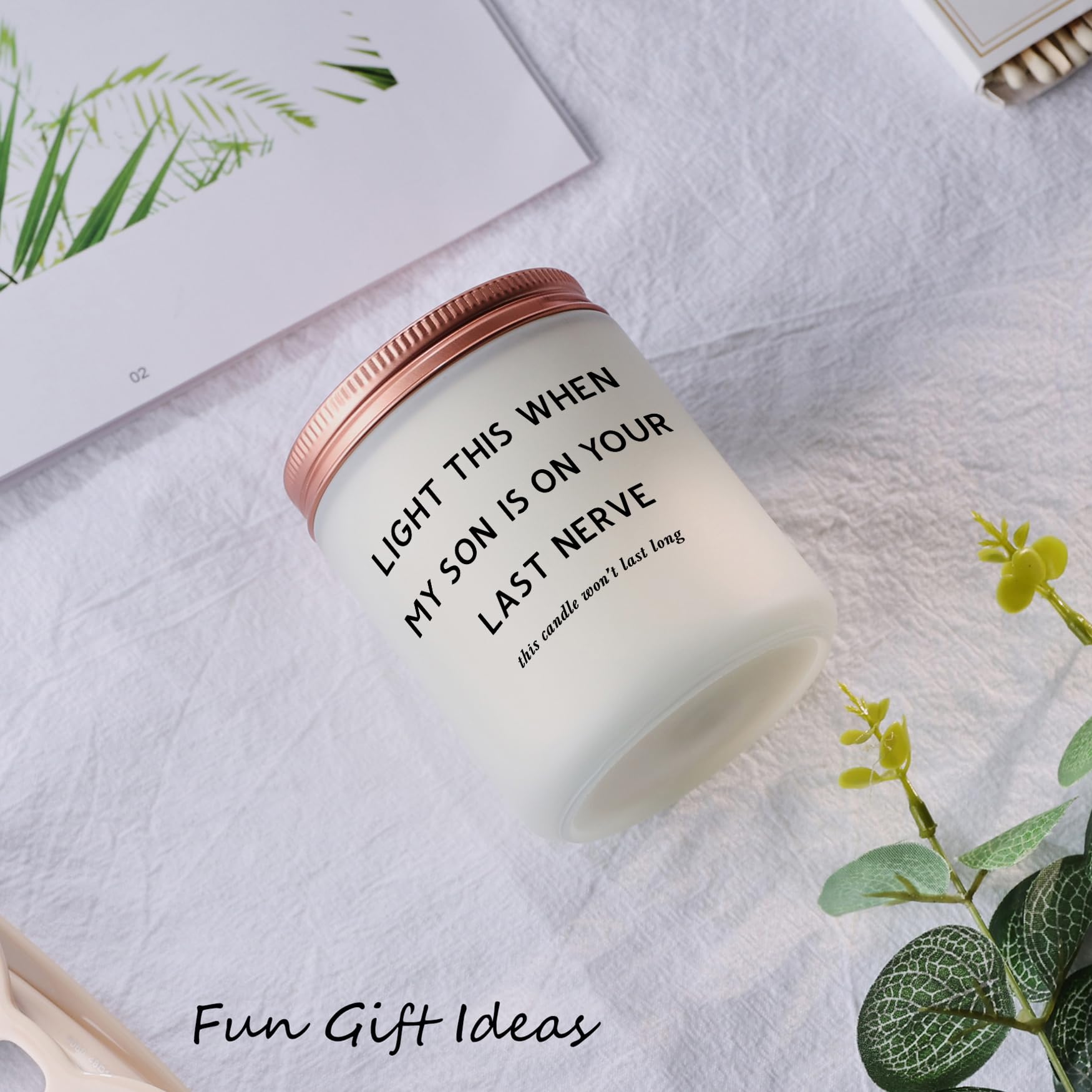 Daughter in Law Gifts - Best Birthday Christmas Mothers Day Gifts for Daughter in Law from Mother in Law or Father in Law - Funny Future Daughter in Law Sons Girlfriend Adult Candle Women Gift