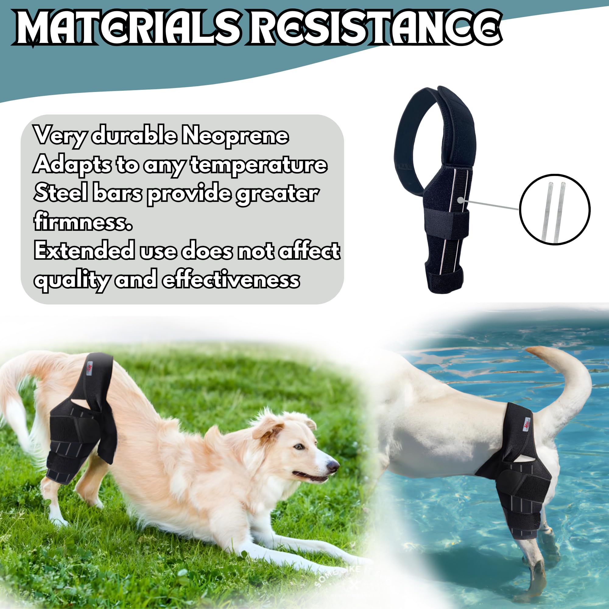 Dog Knee Brace, Hip Displaysia Dog Support Brace, Dog ACL Brace Hind Leg, Dog ACL Knee Brace, Dog Knee Brace for Luxating Patella, ACL Brace for Dogs Rear Leg, Dog Hip Support brace (L - Left)